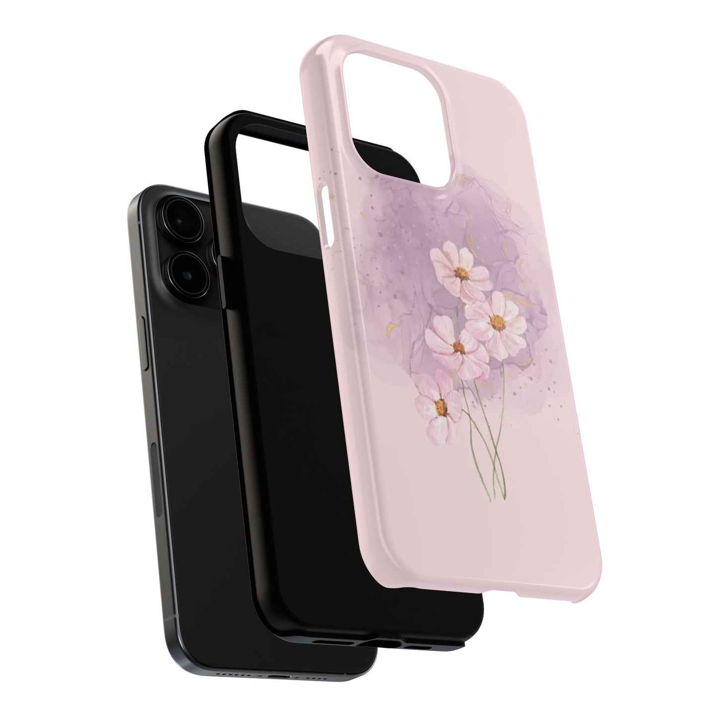 Floral Tough Phone Cases, Protective Phone Cover, Flower Design Case, Stylish Gift for Her, Mother’s Day, Birthday Present