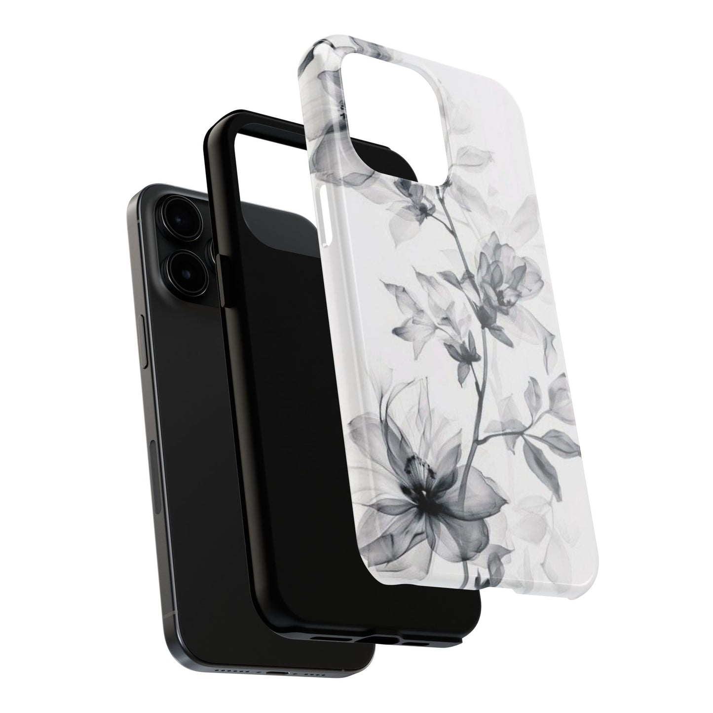 Elegant Floral Tough Phone Cases, Durable Phone Cover, Gift for Her, Protective Case, Floral Design, Stylish Accessory