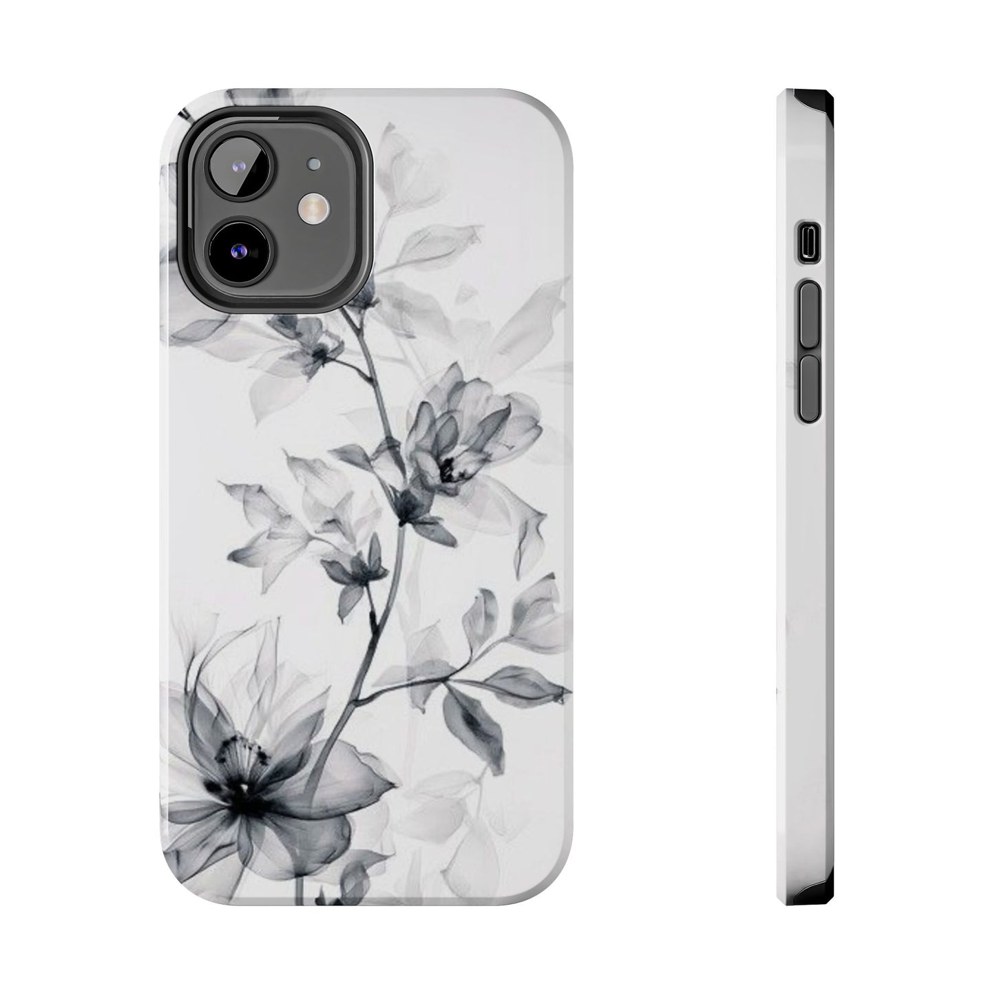 Elegant Floral Tough Phone Cases, Durable Phone Cover, Gift for Her, Protective Case, Floral Design, Stylish Accessory