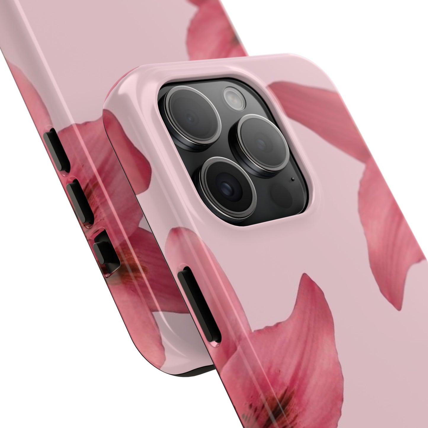 Stylish Floral Phone Case - Tough & Durable, Pink Lily Design, Perfect for Flower Lovers, Gift for Her, Seasonal Accessory, Phone Protection