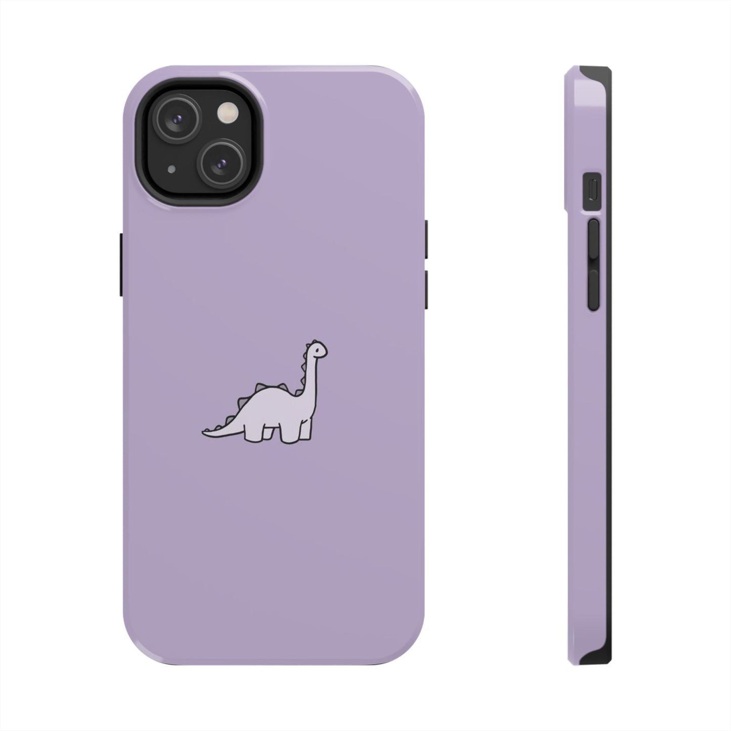 Cute Dinosaur Tough Phone Cases, Kid-Friendly Phone Covers, Dinosaur Gifts for Kids, Purple Phone Accessories, Durable Cases