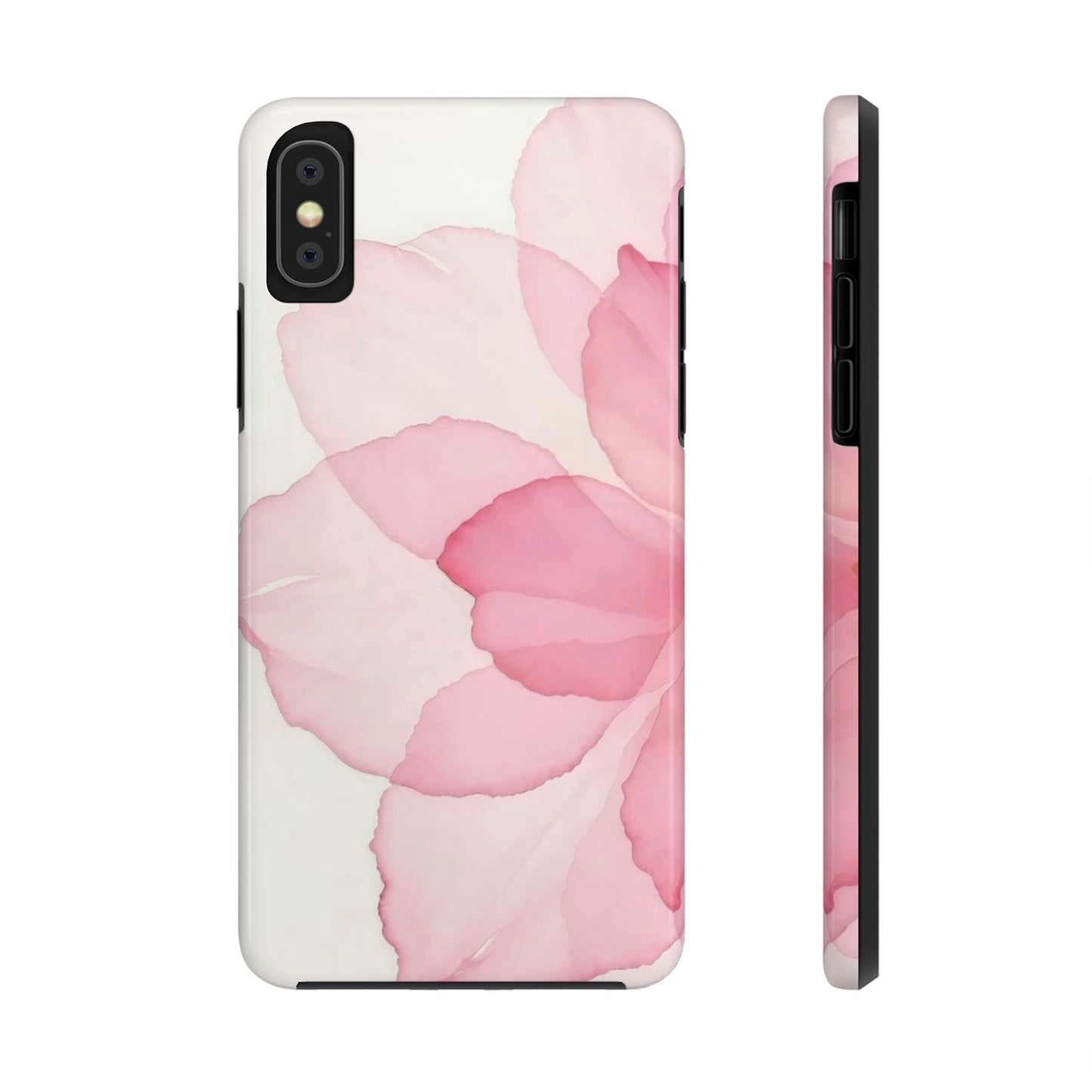 Floral Tough Phone Cases, Durable Phone Cover, Pink Flower Design, Gift for Her, Elegant Phone Accessory, Protect Your Phone