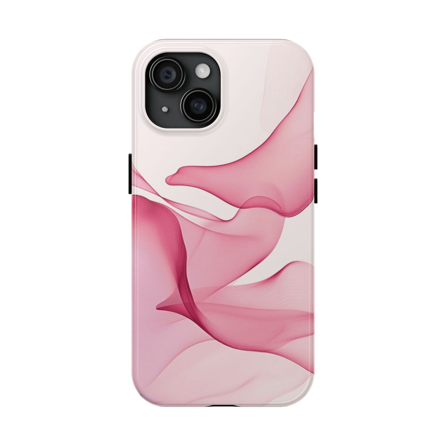 Elegant Tough Phone Cases | Stylish Shockproof Covers for Women | Trendy Gift for Birthdays, Holidays, or Any Occasion, Pink Flow Design