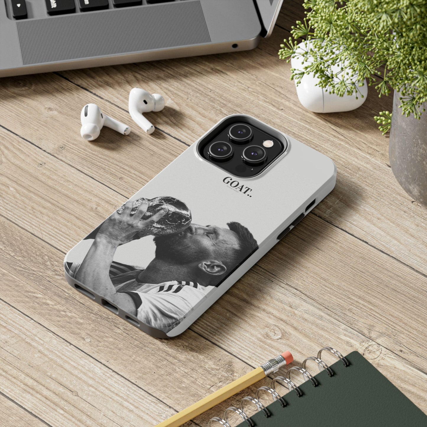 Soccer GOAT Phone Case, Tough Phone Case, Sports Accessory, Gift for Soccer Fans, Mens Birthday Gift, Unique Phone Cover