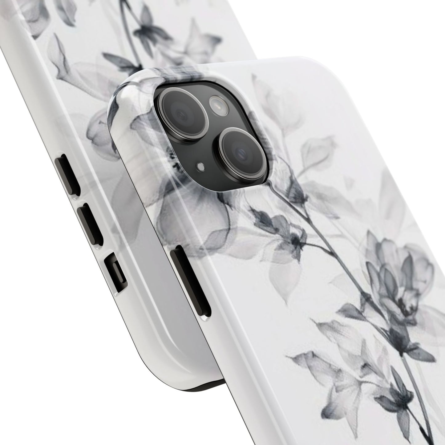 Elegant Floral Tough Phone Cases, Durable Phone Cover, Gift for Her, Protective Case, Floral Design, Stylish Accessory