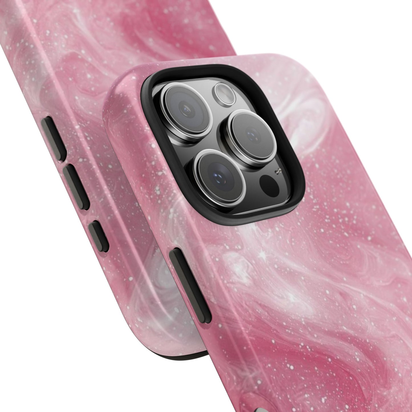 Stylish Tough Phone Cases - Pink Marble Design, Phone Cover for Women, Durable Protection, Trendy Gift, Birthday Present, Everyday Use