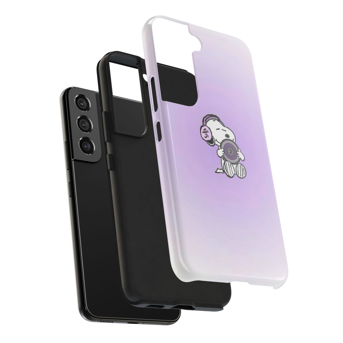 Snoopy Music Lover Phone Case, Cute Tough Phone Case, Gifts for Music Lovers, Cartoon Phone Covers, Vibrant Phone Accessories