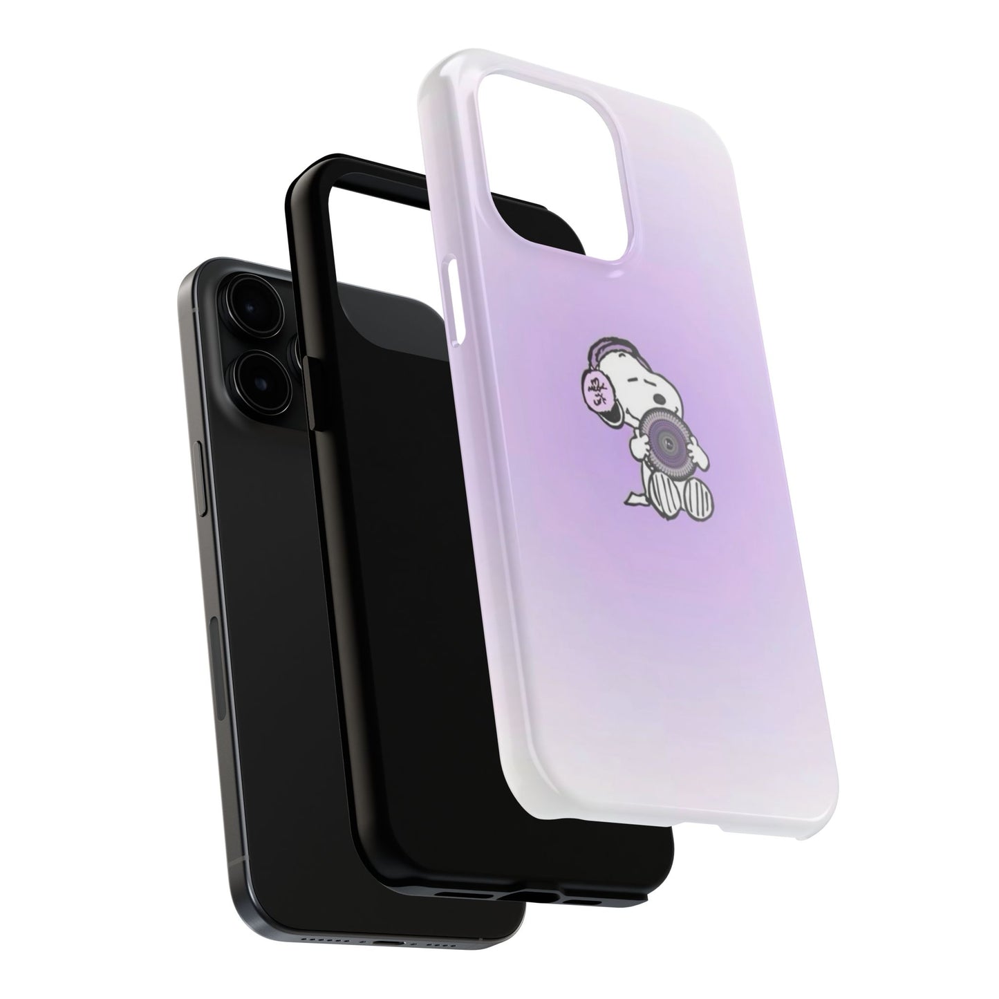 Snoopy Music Lover Phone Case, Cute Tough Phone Case, Gifts for Music Lovers, Cartoon Phone Covers, Vibrant Phone Accessories