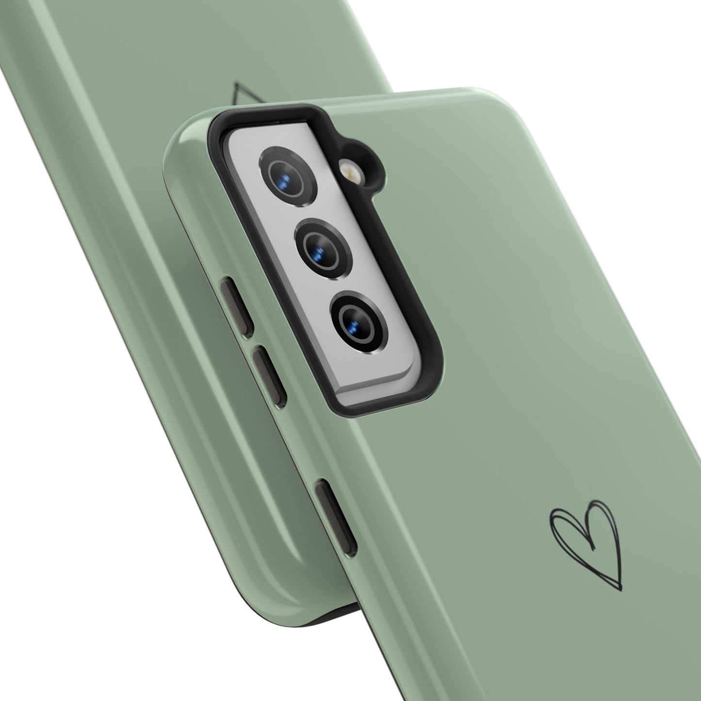 Stylish Tough Phone Cases with Heart Design, Cute Mobile Covers, Unique Gifts for Him/Her, Durable Accessories, Birthday/Friends/Valentine's