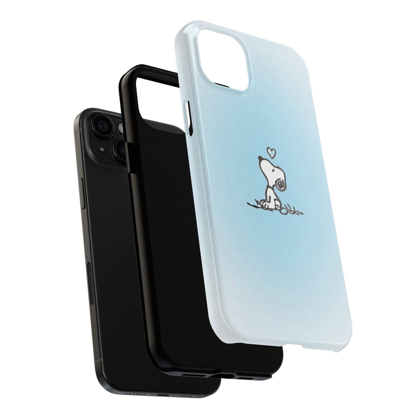 Snoopy Love Tough Phone Cases, Durable Phone Covers for Dog Lovers, Cute Gift for Birthdays, Valentine's Day, Pet Enthusiasts