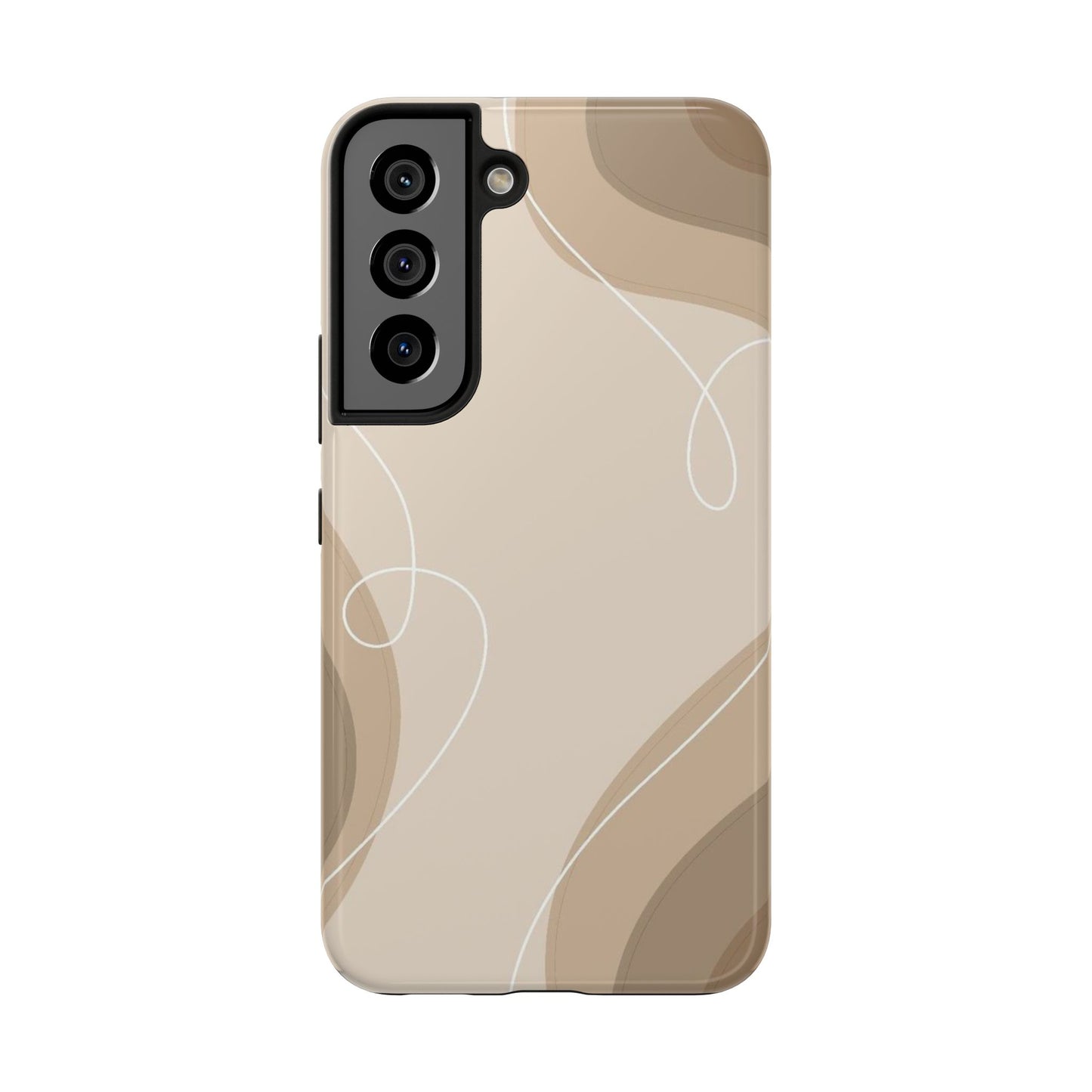 Abstract Wave Tough Phone Cases, Modern Phone Covers, Stylish Protective Cases, Gift for Her, Minimalist Design