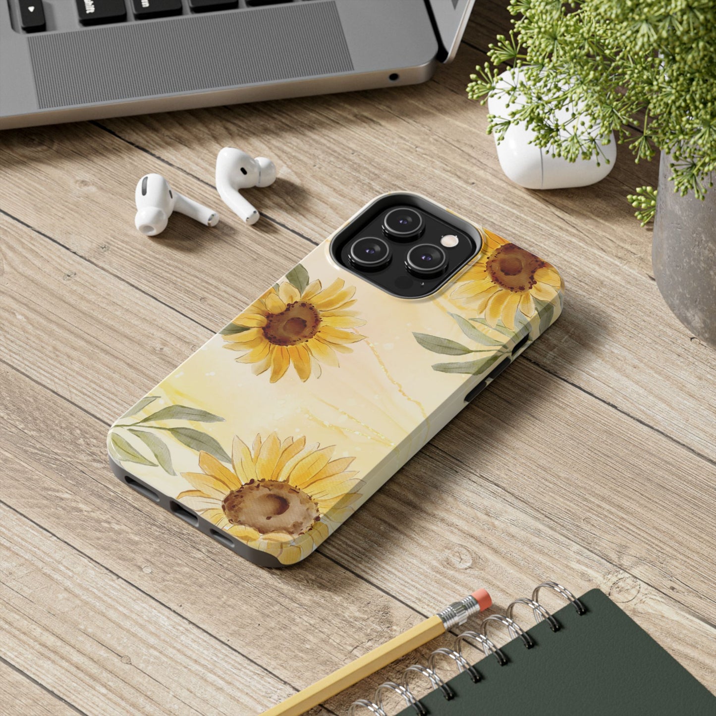 Sunflower Tough Phone Case - Floral Phone Cover, Fall Gift, Durable Phone Case, Stylish Accessory, Nature Lover Gift