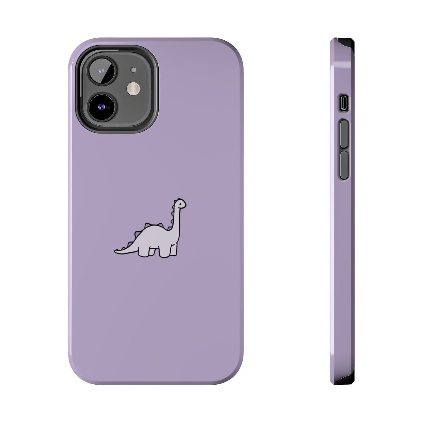 Cute Dinosaur Tough Phone Cases, Kid-Friendly Phone Covers, Dinosaur Gifts for Kids, Purple Phone Accessories, Durable Cases