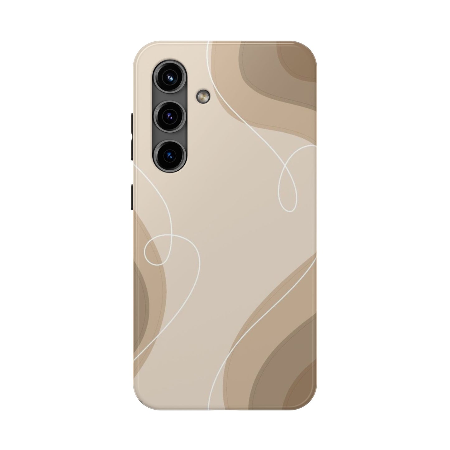 Abstract Wave Tough Phone Cases, Modern Phone Covers, Stylish Protective Cases, Gift for Her, Minimalist Design