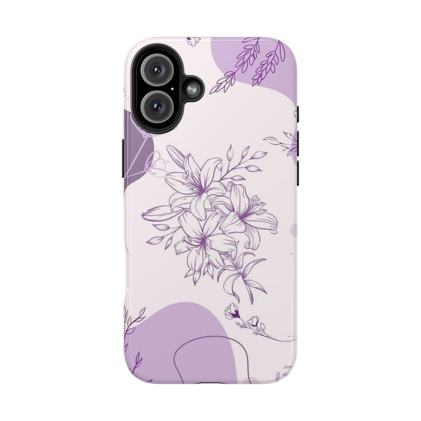 Stylish Floral Tough Phone Cases - Durable Floral Design for Women, Gift for Her, Phone Protection, Nature-Inspired Tech Accessories