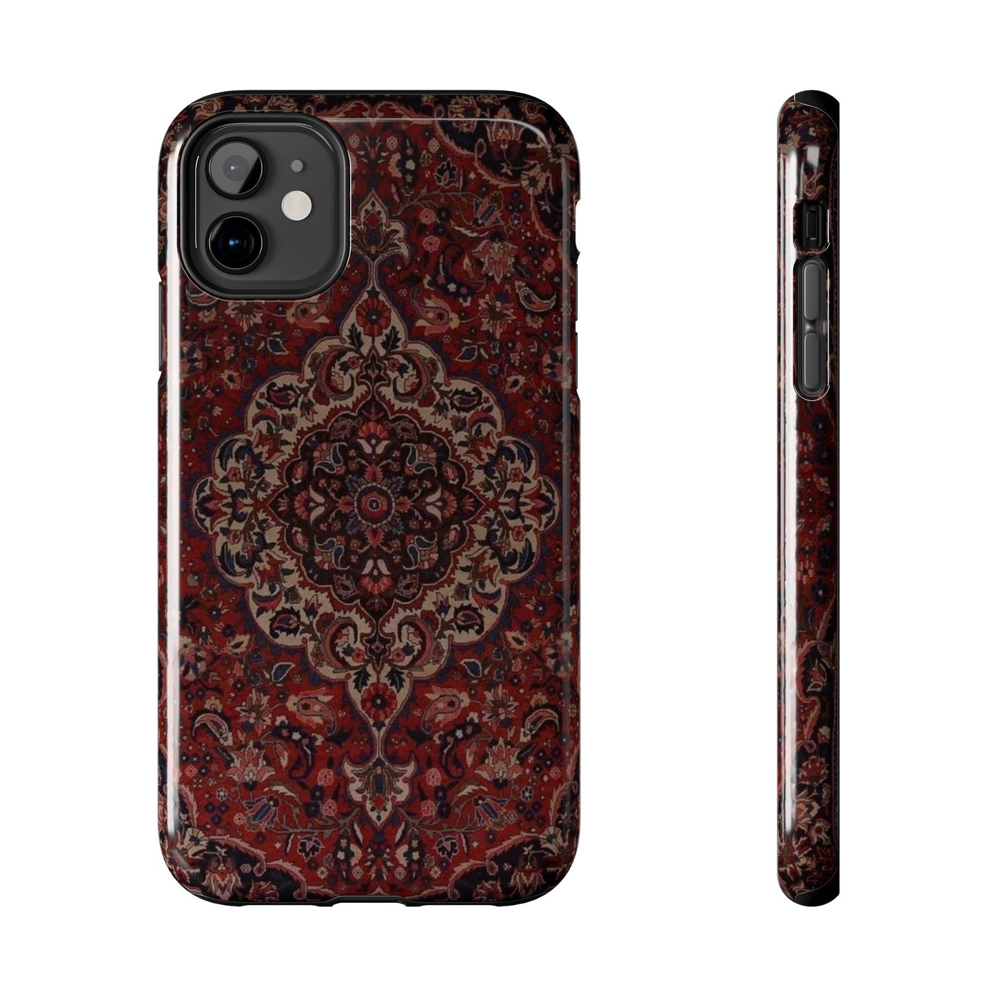 Bohemian Rug Pattern Tough Phone Case, Boho Chic Accessory, Stylish Phone Protection, Unique Gift Idea, Trendy Tech Gear