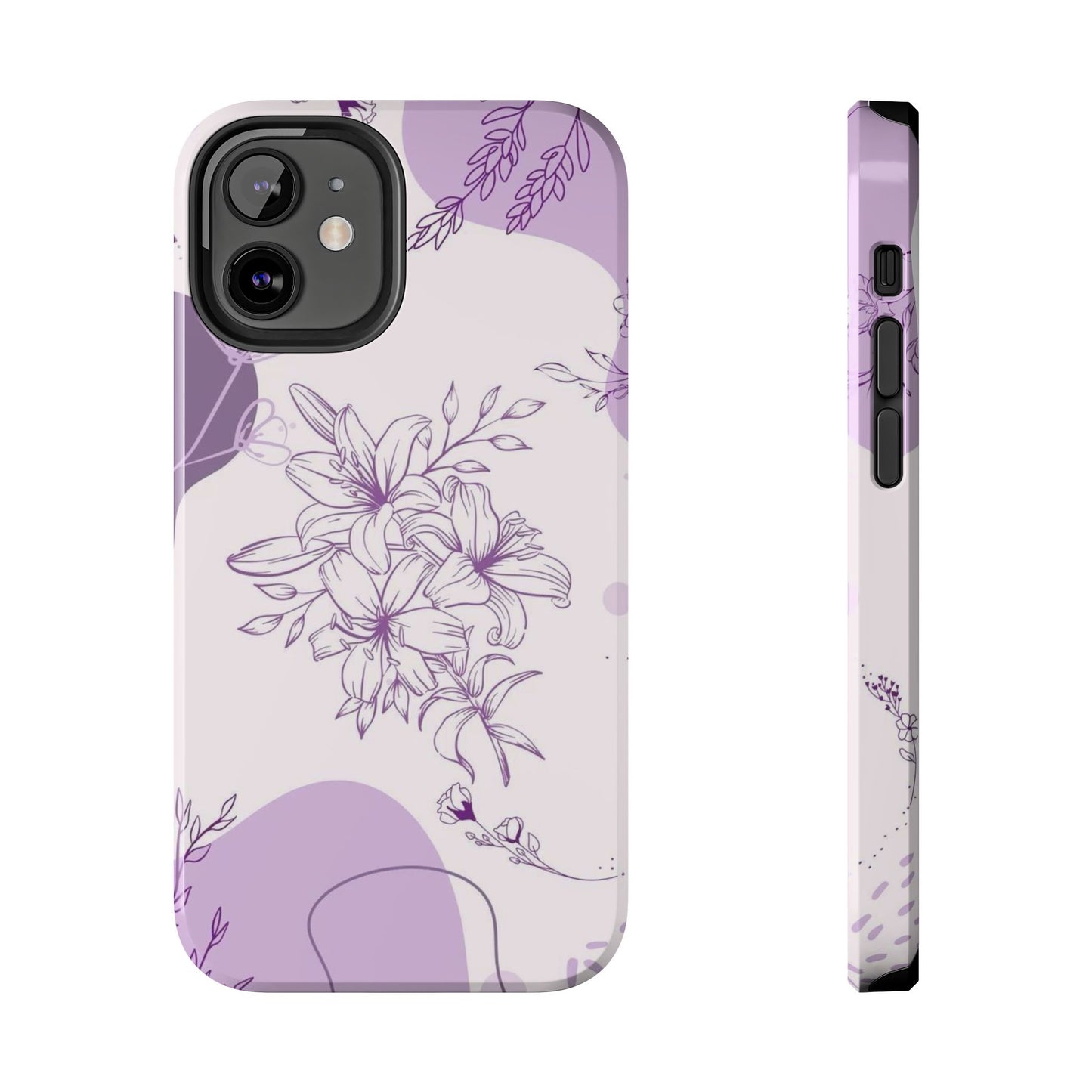 Stylish Floral Tough Phone Cases - Durable Floral Design for Women, Gift for Her, Phone Protection, Nature-Inspired Tech Accessories