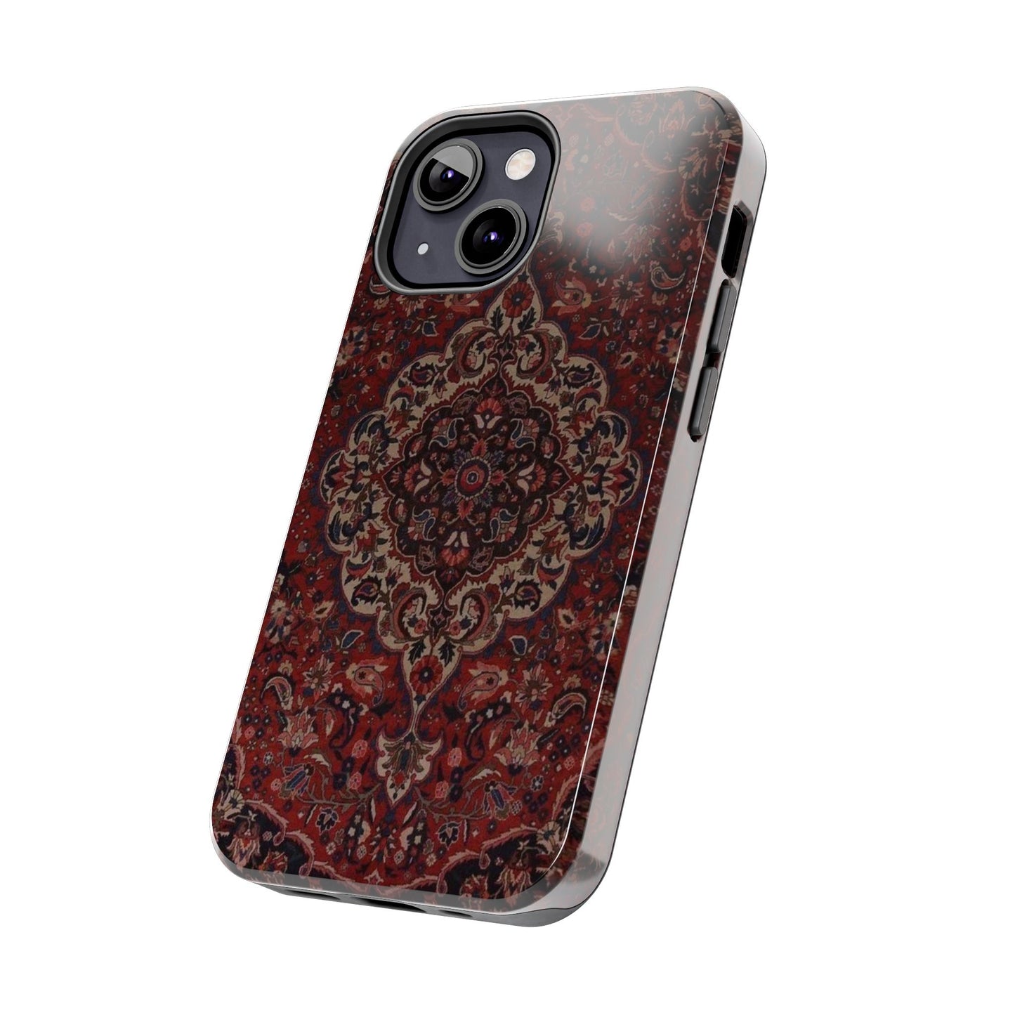 Bohemian Rug Pattern Tough Phone Case, Boho Chic Accessory, Stylish Phone Protection, Unique Gift Idea, Trendy Tech Gear