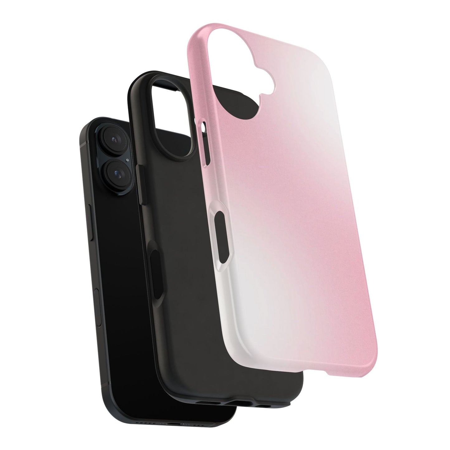 Stylish Tough Phone Cases, Durable Phone Covers, Pink Gradient Phone Case, Gift for Her, Trendy Phone Accessories