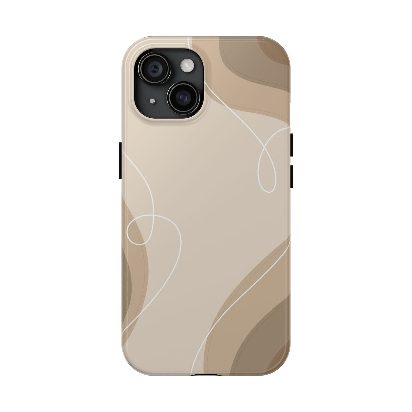 Abstract Wave Tough Phone Cases, Modern Phone Covers, Stylish Protective Cases, Gift for Her, Minimalist Design