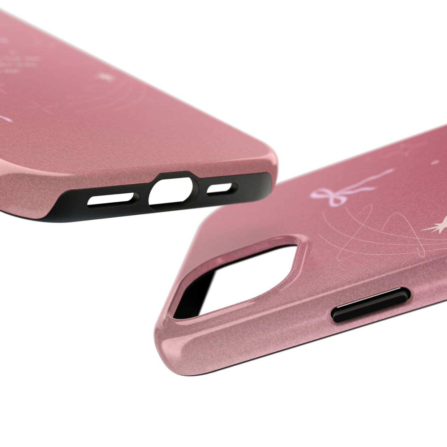 Inspirational Tough Phone Cases - Pink with Stars, Sturdy Protection, Gifts for Her, Motivational Quotes, Everyday Use