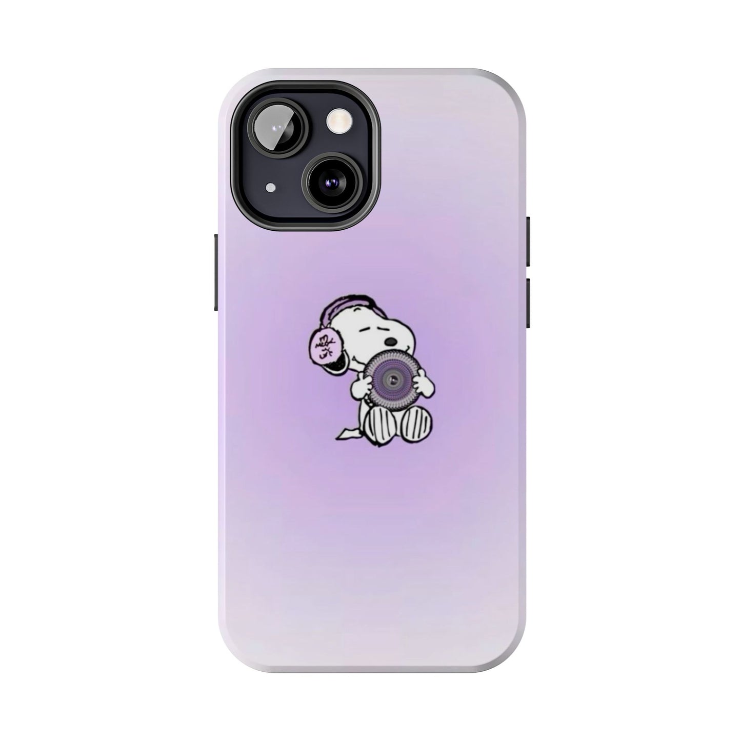 Snoopy Music Lover Phone Case, Cute Tough Phone Case, Gifts for Music Lovers, Cartoon Phone Covers, Vibrant Phone Accessories