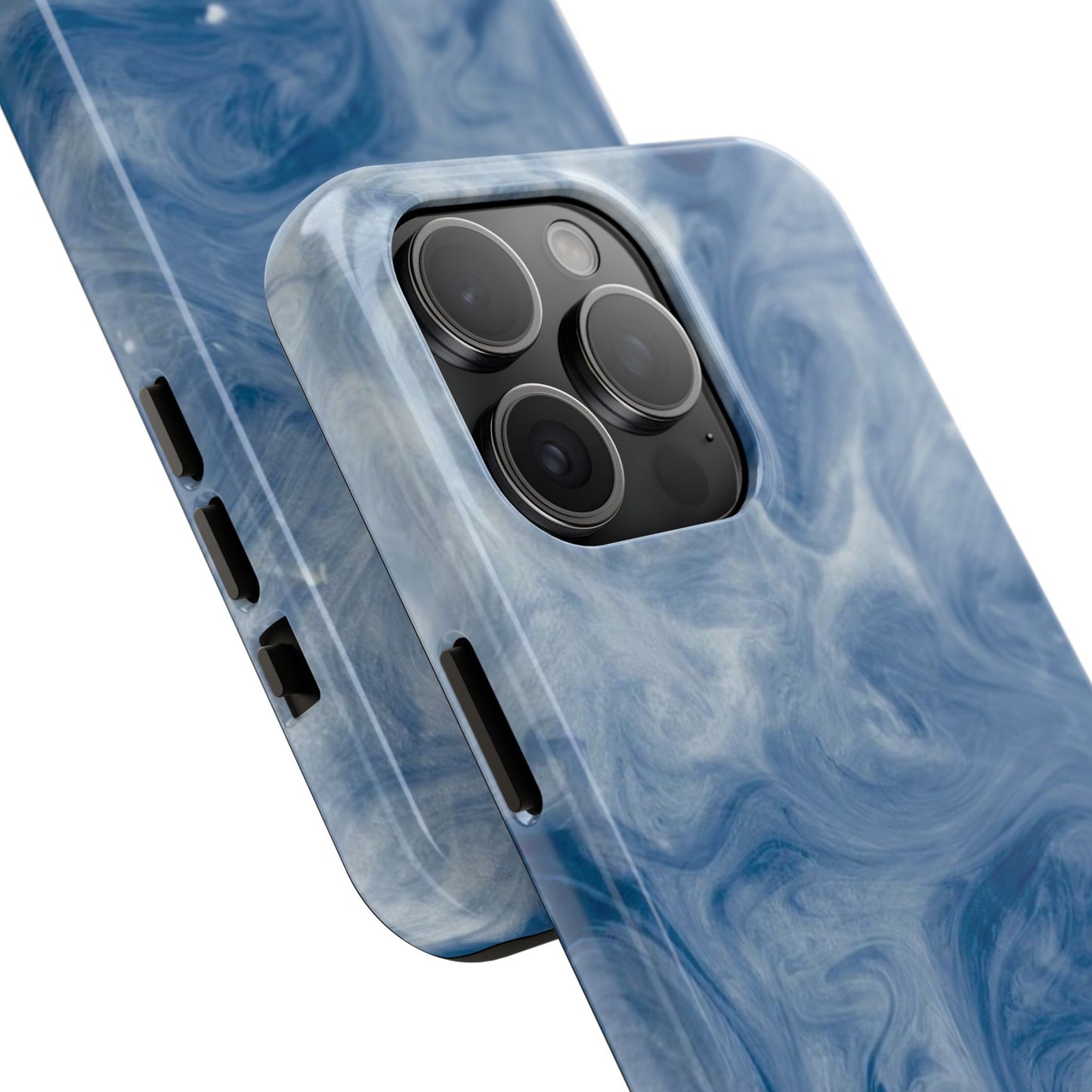 Marble Blue Tough Phone Cases, Phone Protection, Unique Design, Fashion Accessory, Gift for Her, Trendy Smartphone Cover