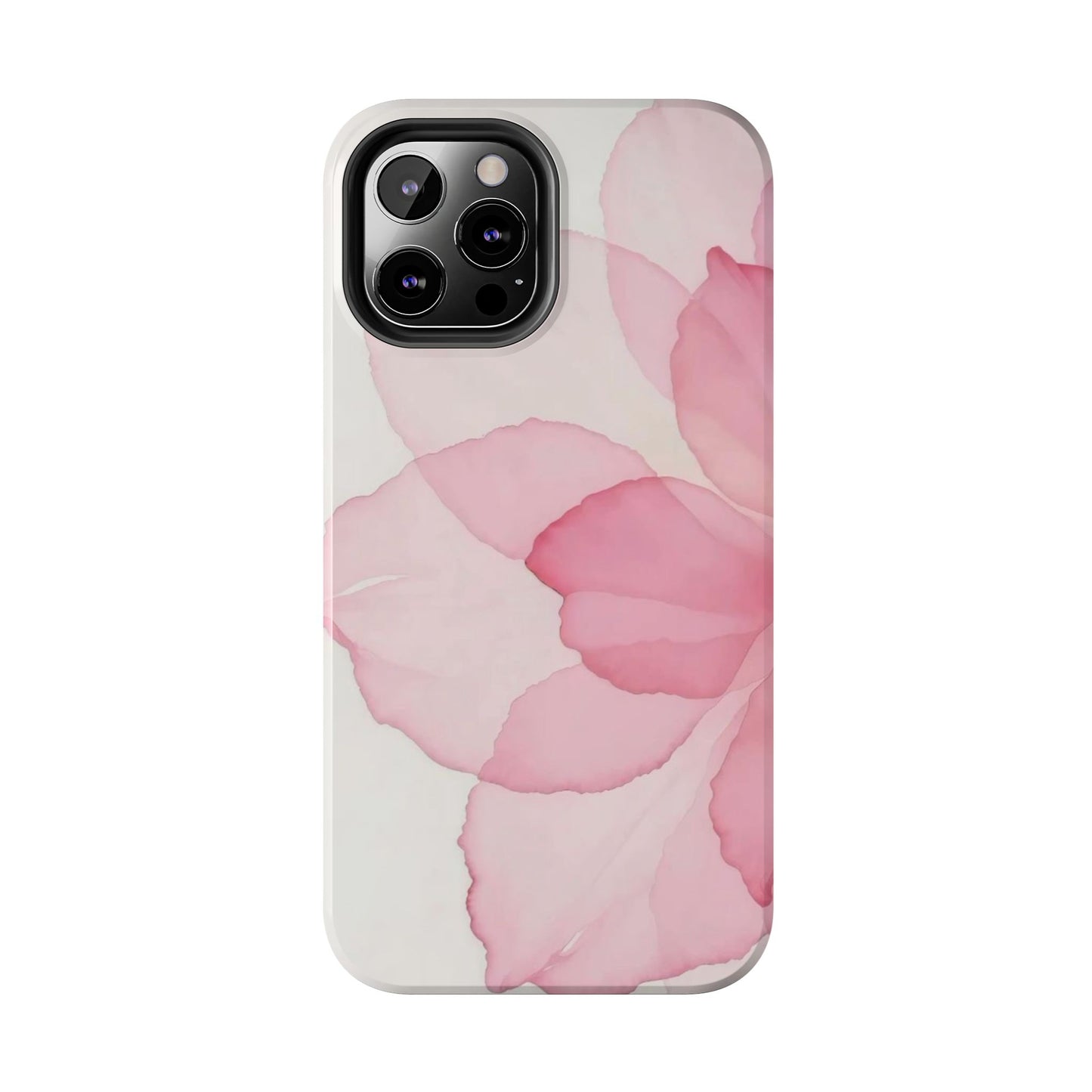 Floral Tough Phone Cases, Durable Phone Cover, Pink Flower Design, Gift for Her, Elegant Phone Accessory, Protect Your Phone