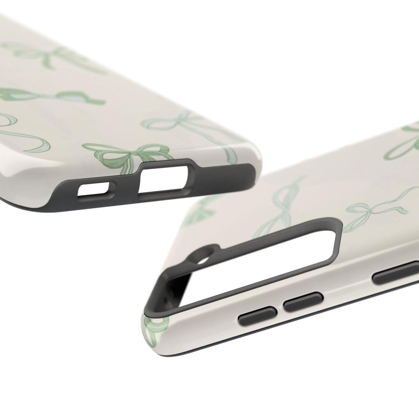 Delicate Bow Phone Cases, Floral Phone Covers, Cute Tech Accessories, Gift for Her, Pastel Aesthetic, Birthday Gifts
