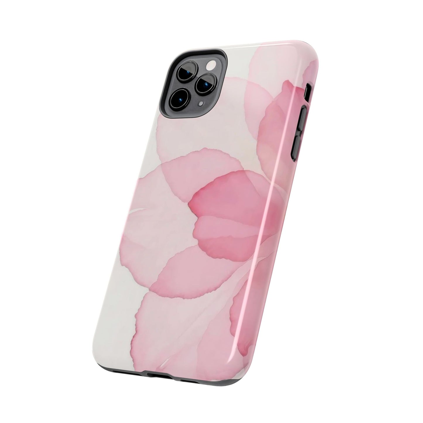 Floral Tough Phone Cases, Durable Phone Cover, Pink Flower Design, Gift for Her, Elegant Phone Accessory, Protect Your Phone