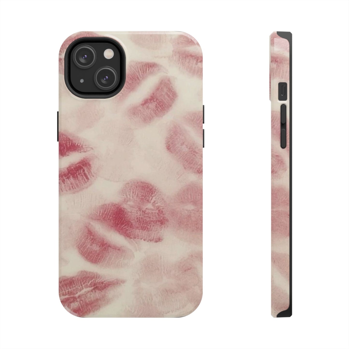 Stylish Kiss Print Phone Cases | Chic Mobile Covers for Trendy Users, Gift for Her, Protective Case, Birthday Present, Valentine's Day