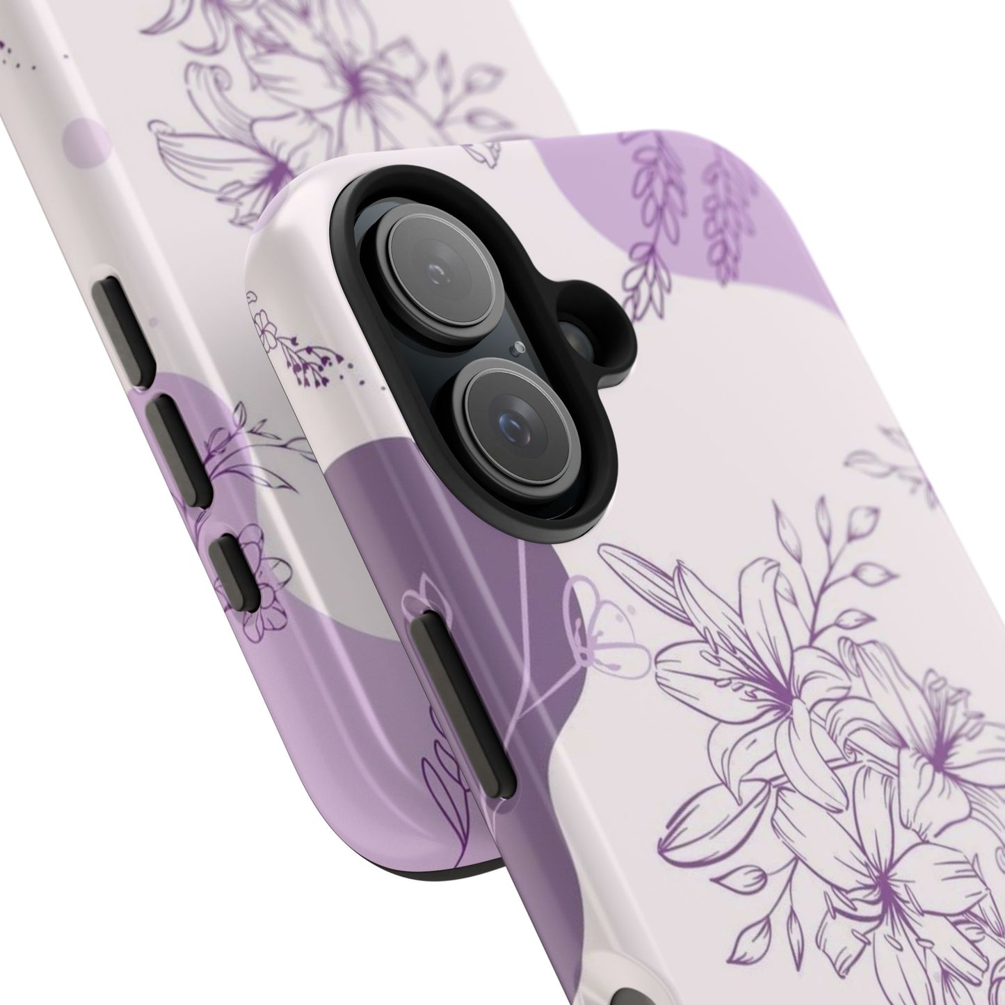 Stylish Floral Tough Phone Cases - Durable Floral Design for Women, Gift for Her, Phone Protection, Nature-Inspired Tech Accessories