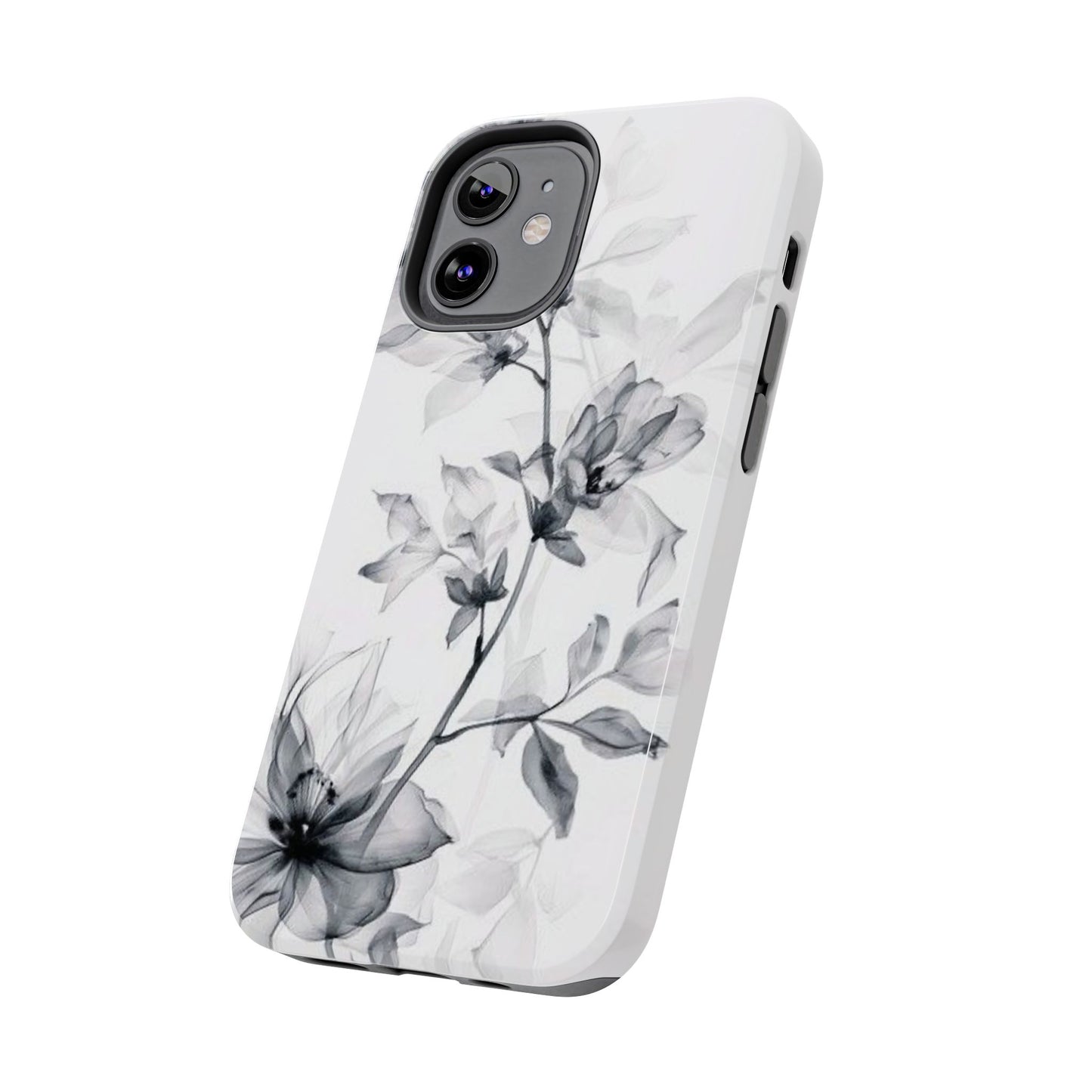 Elegant Floral Tough Phone Cases, Durable Phone Cover, Gift for Her, Protective Case, Floral Design, Stylish Accessory