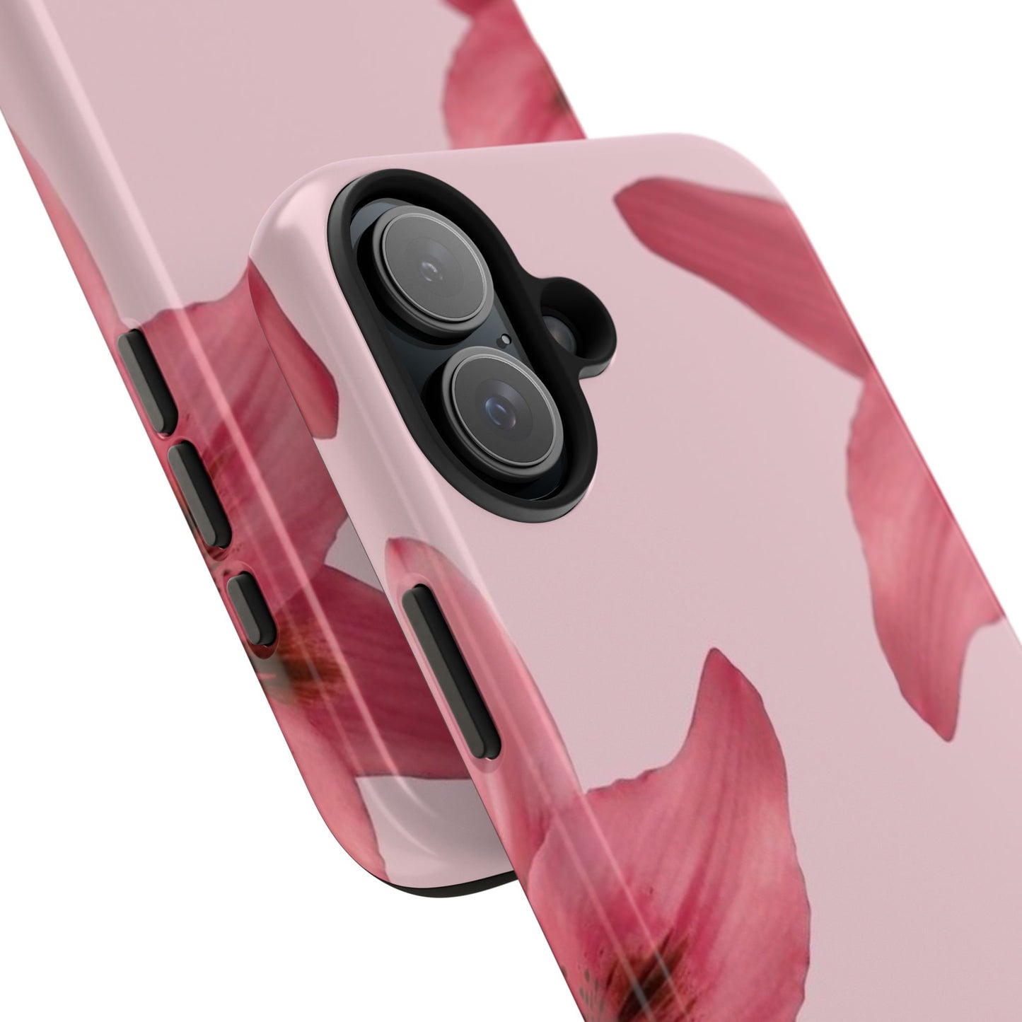 Stylish Floral Phone Case - Tough & Durable, Pink Lily Design, Perfect for Flower Lovers, Gift for Her, Seasonal Accessory, Phone Protection