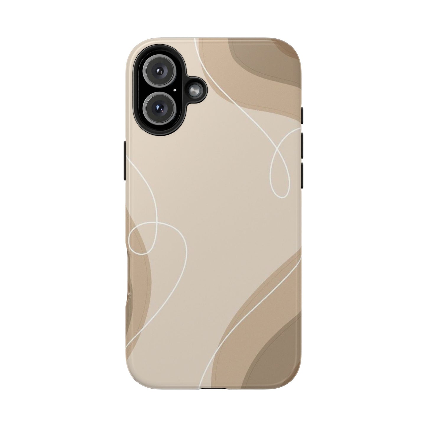 Abstract Wave Tough Phone Cases, Modern Phone Covers, Stylish Protective Cases, Gift for Her, Minimalist Design