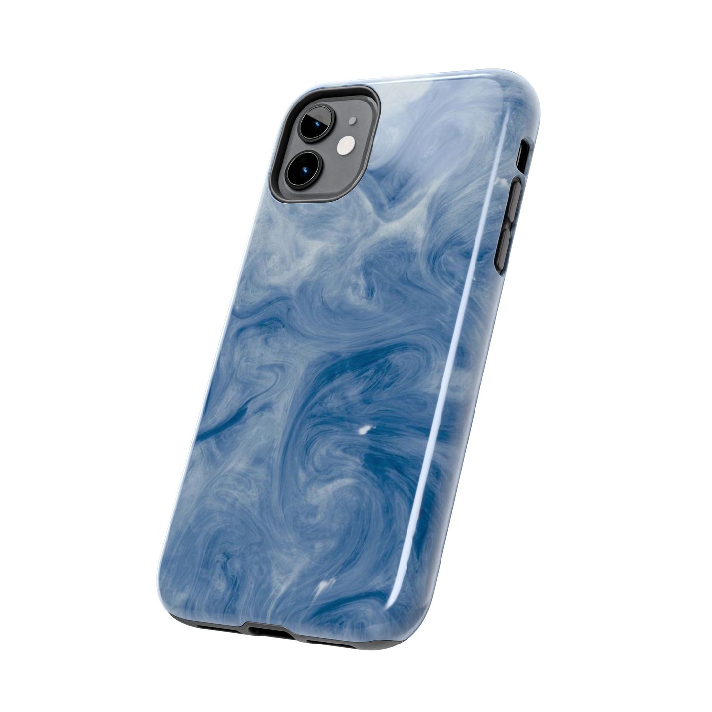 Marble Blue Tough Phone Cases, Phone Protection, Unique Design, Fashion Accessory, Gift for Her, Trendy Smartphone Cover