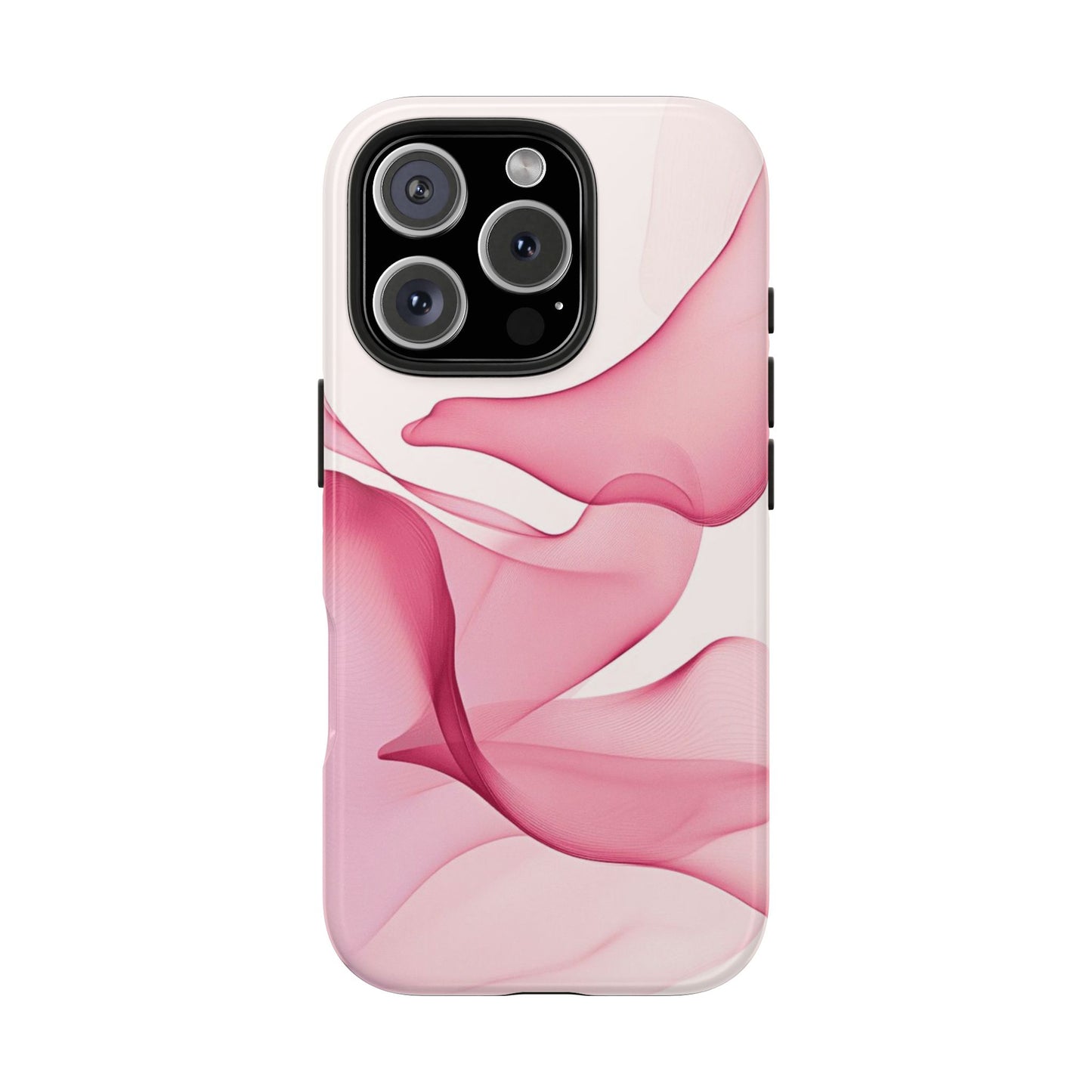 Elegant Tough Phone Cases | Stylish Shockproof Covers for Women | Trendy Gift for Birthdays, Holidays, or Any Occasion, Pink Flow Design