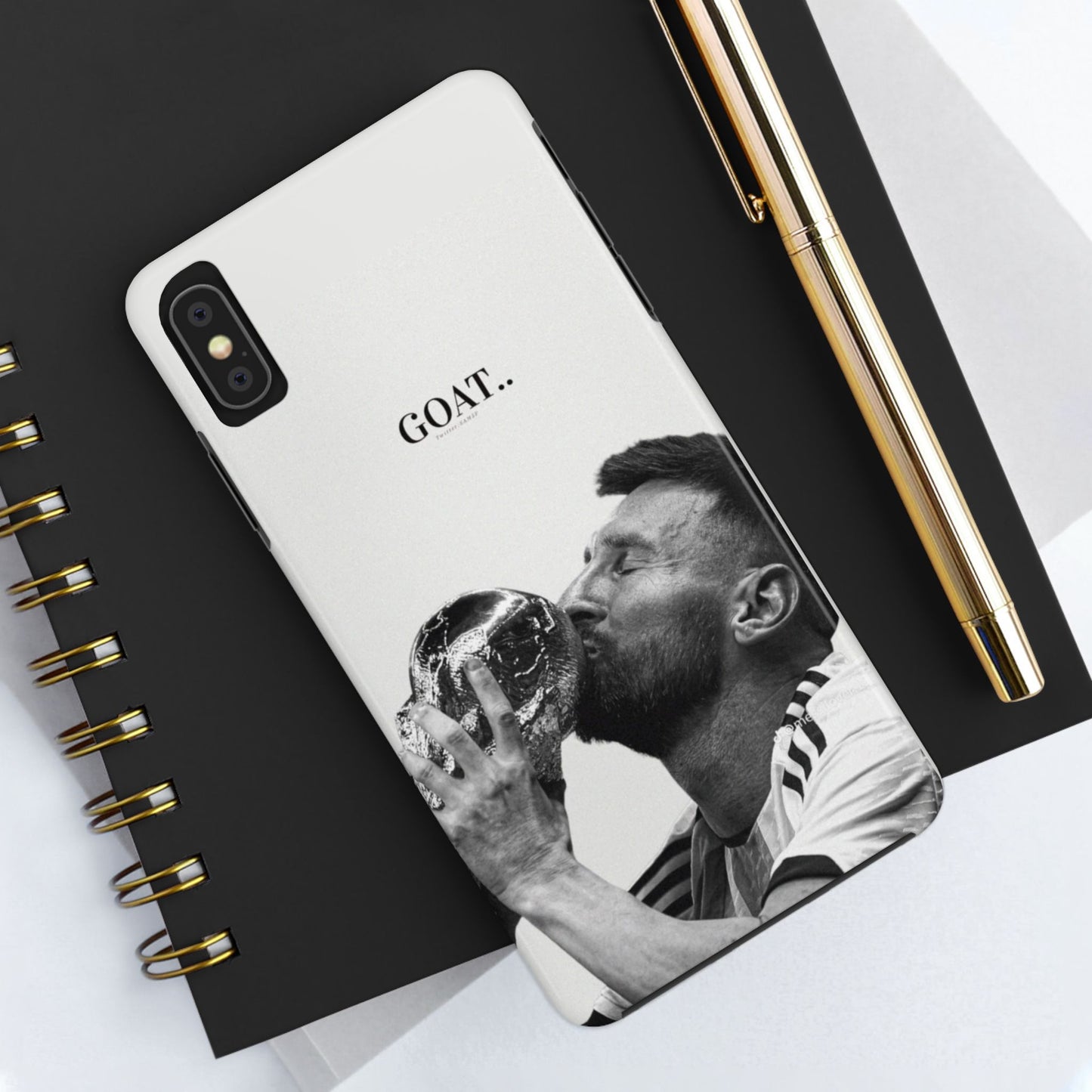 Soccer GOAT Phone Case, Tough Phone Case, Sports Accessory, Gift for Soccer Fans, Mens Birthday Gift, Unique Phone Cover
