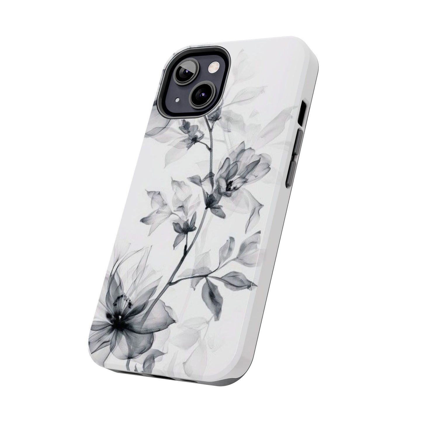 Elegant Floral Tough Phone Cases, Durable Phone Cover, Gift for Her, Protective Case, Floral Design, Stylish Accessory