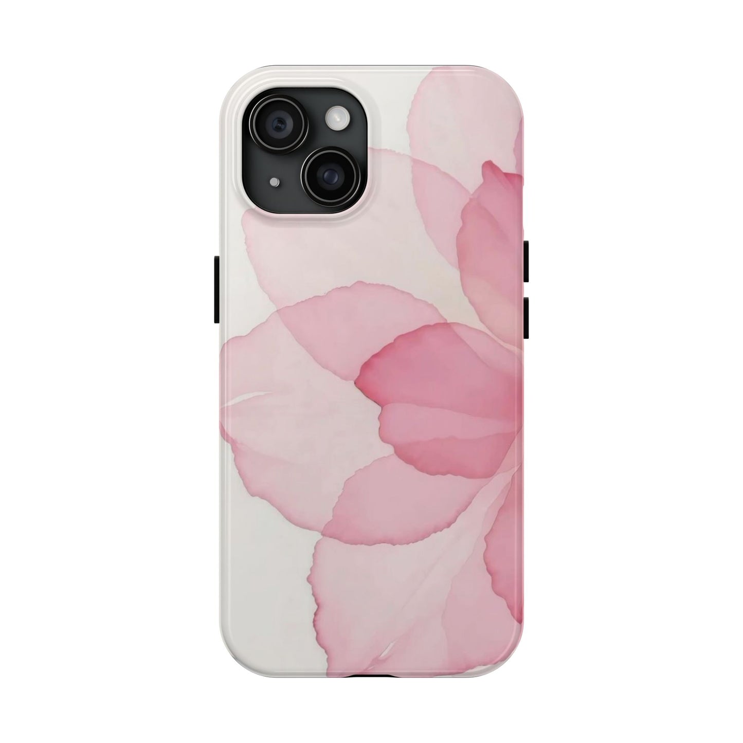 Floral Tough Phone Cases, Durable Phone Cover, Pink Flower Design, Gift for Her, Elegant Phone Accessory, Protect Your Phone