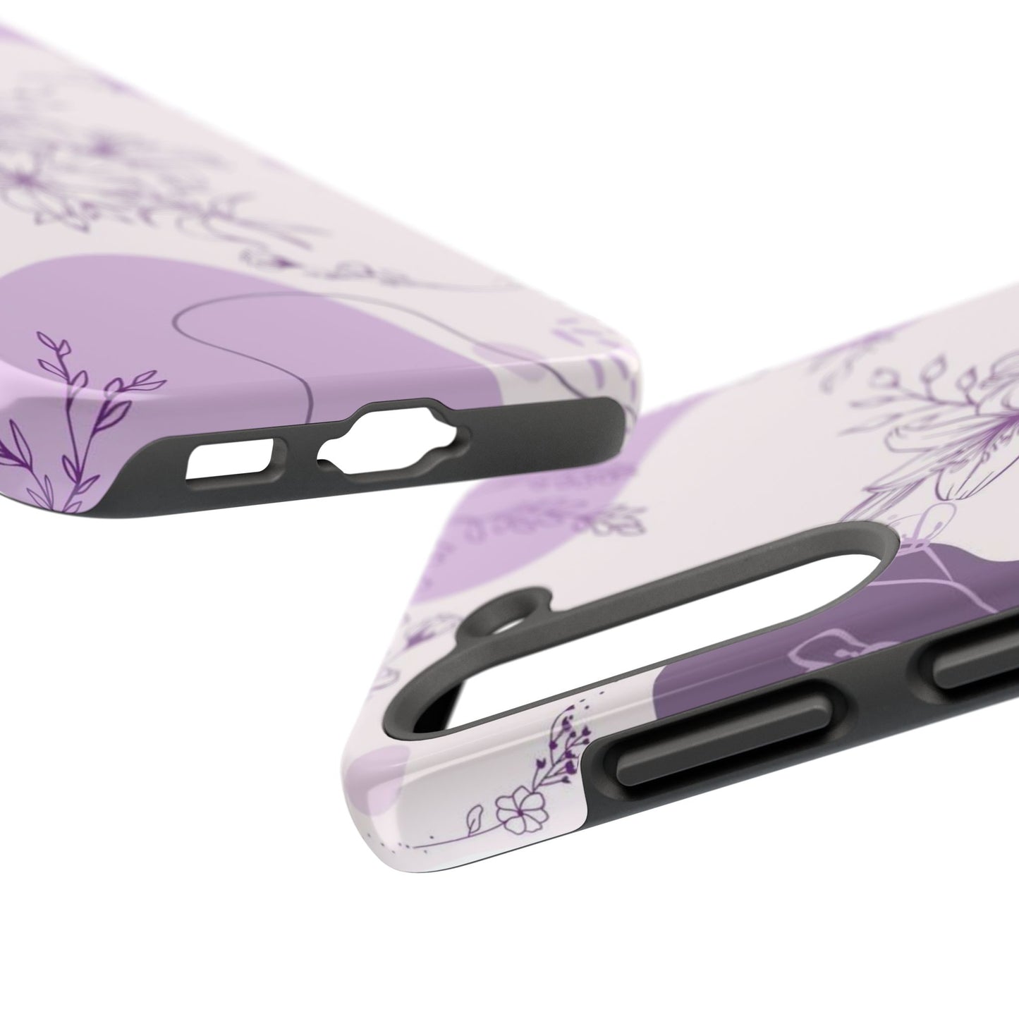 Stylish Floral Tough Phone Cases - Durable Floral Design for Women, Gift for Her, Phone Protection, Nature-Inspired Tech Accessories