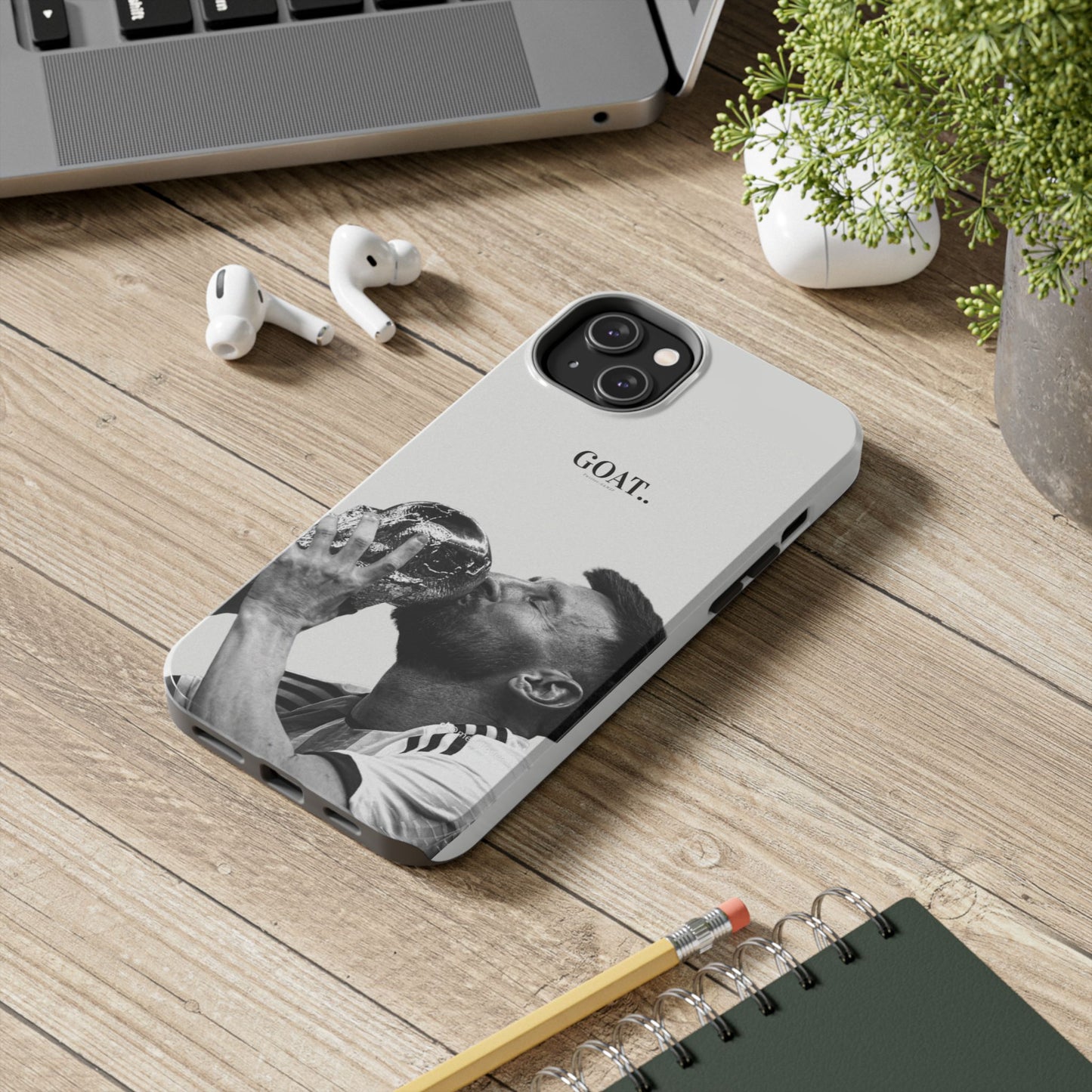 Soccer GOAT Phone Case, Tough Phone Case, Sports Accessory, Gift for Soccer Fans, Mens Birthday Gift, Unique Phone Cover