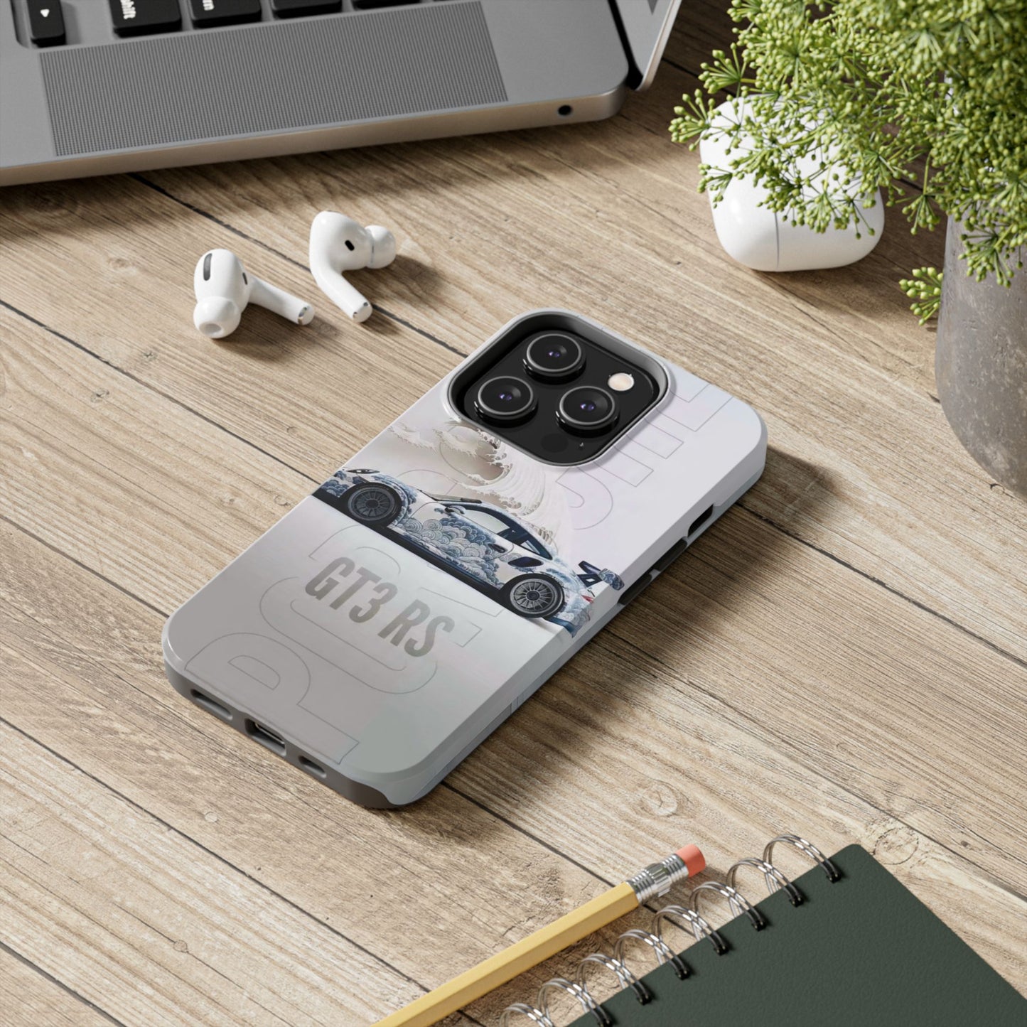 Porsche GT3 RS Tough Phone Case, Durable Phone Cover, Automotive Enthusiast Gift, Car Lover Accessory, Racing-Themed Protection