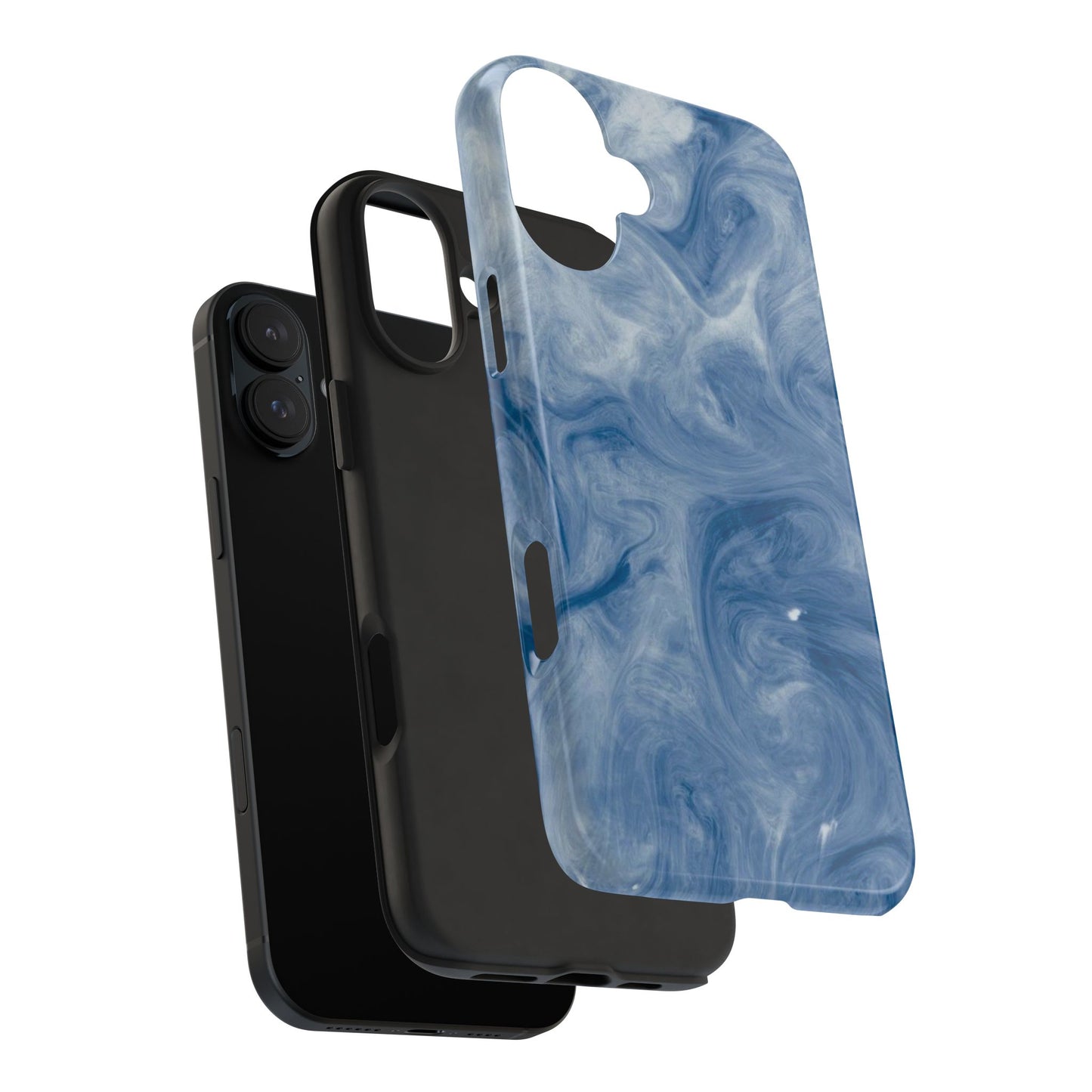 Marble Blue Tough Phone Cases, Phone Protection, Unique Design, Fashion Accessory, Gift for Her, Trendy Smartphone Cover