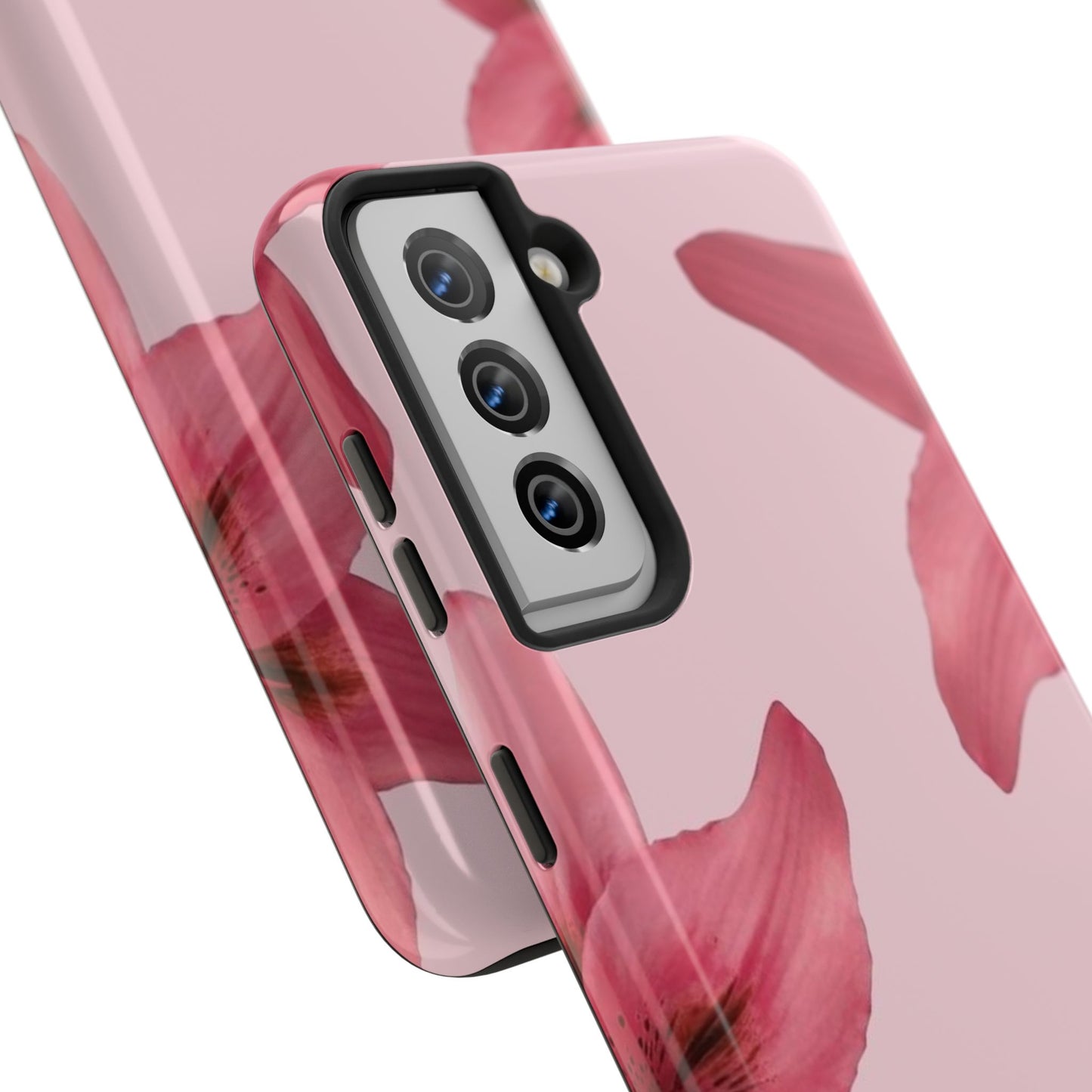 Stylish Floral Phone Case - Tough & Durable, Pink Lily Design, Perfect for Flower Lovers, Gift for Her, Seasonal Accessory, Phone Protection