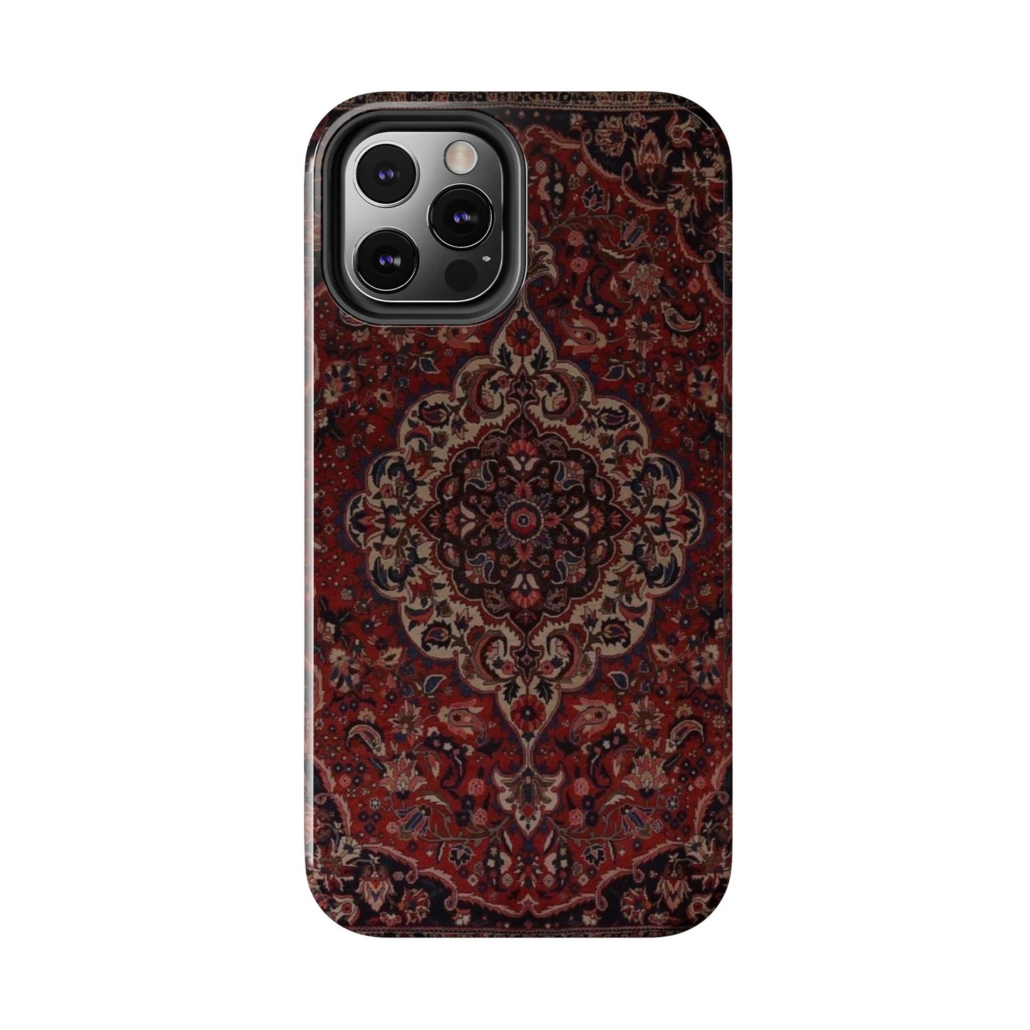 Bohemian Rug Pattern Tough Phone Case, Boho Chic Accessory, Stylish Phone Protection, Unique Gift Idea, Trendy Tech Gear