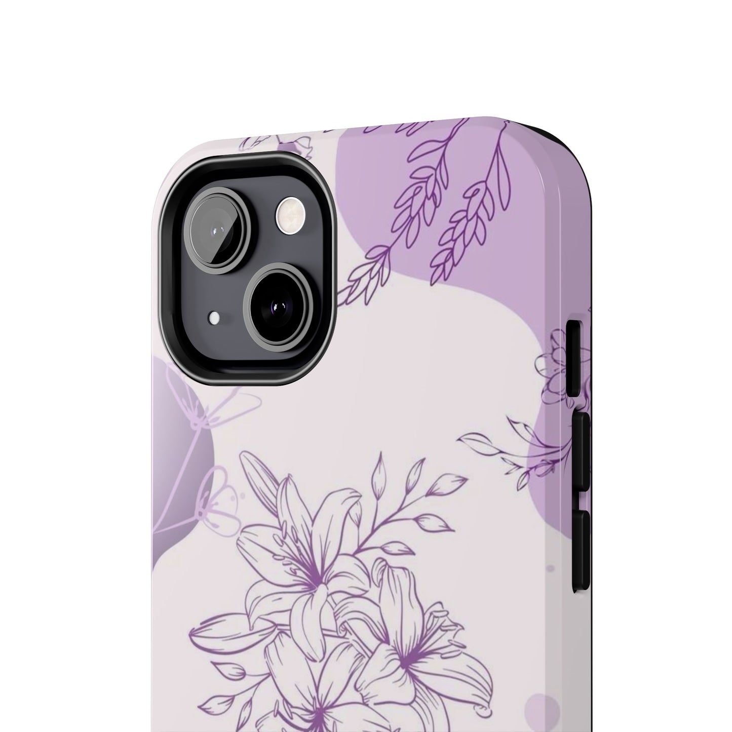 Stylish Floral Tough Phone Cases - Durable Floral Design for Women, Gift for Her, Phone Protection, Nature-Inspired Tech Accessories