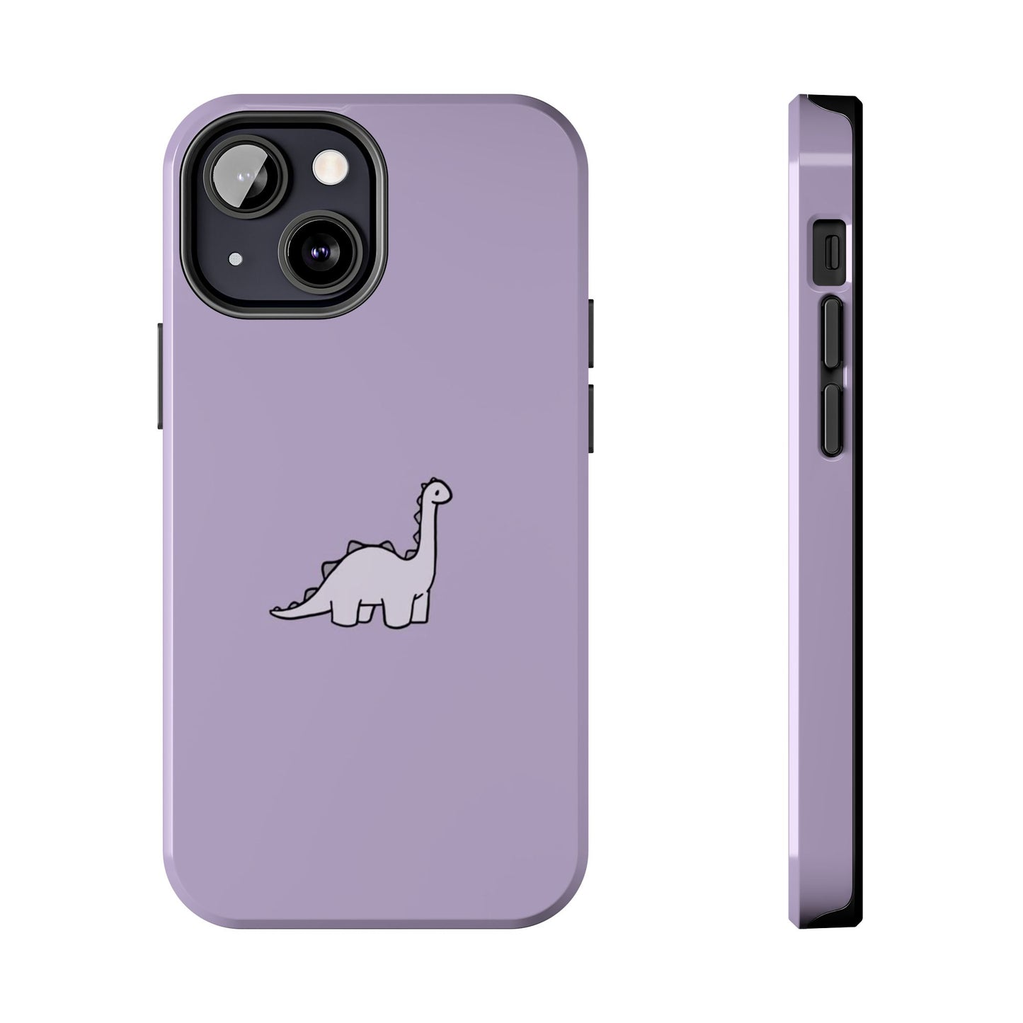 Cute Dinosaur Tough Phone Cases, Kid-Friendly Phone Covers, Dinosaur Gifts for Kids, Purple Phone Accessories, Durable Cases