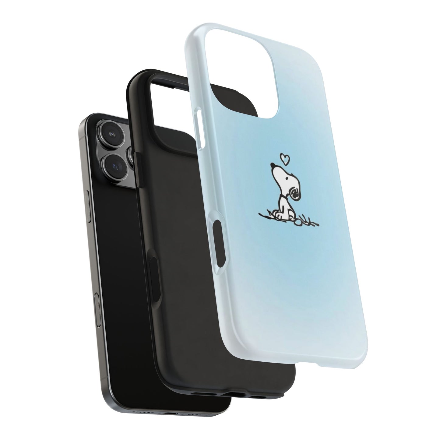 Snoopy Love Tough Phone Cases, Durable Phone Covers for Dog Lovers, Cute Gift for Birthdays, Valentine's Day, Pet Enthusiasts