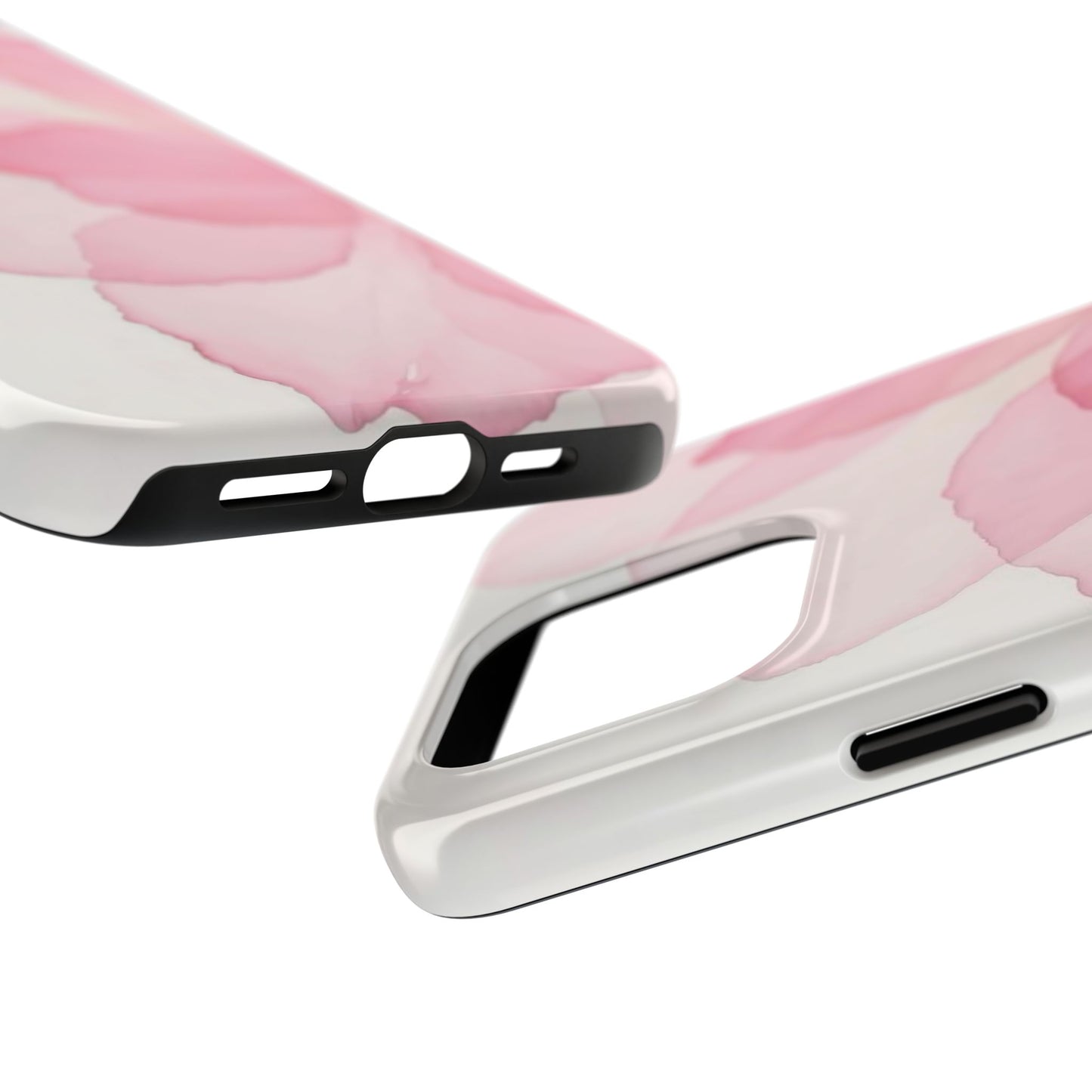 Floral Tough Phone Cases, Durable Phone Cover, Pink Flower Design, Gift for Her, Elegant Phone Accessory, Protect Your Phone